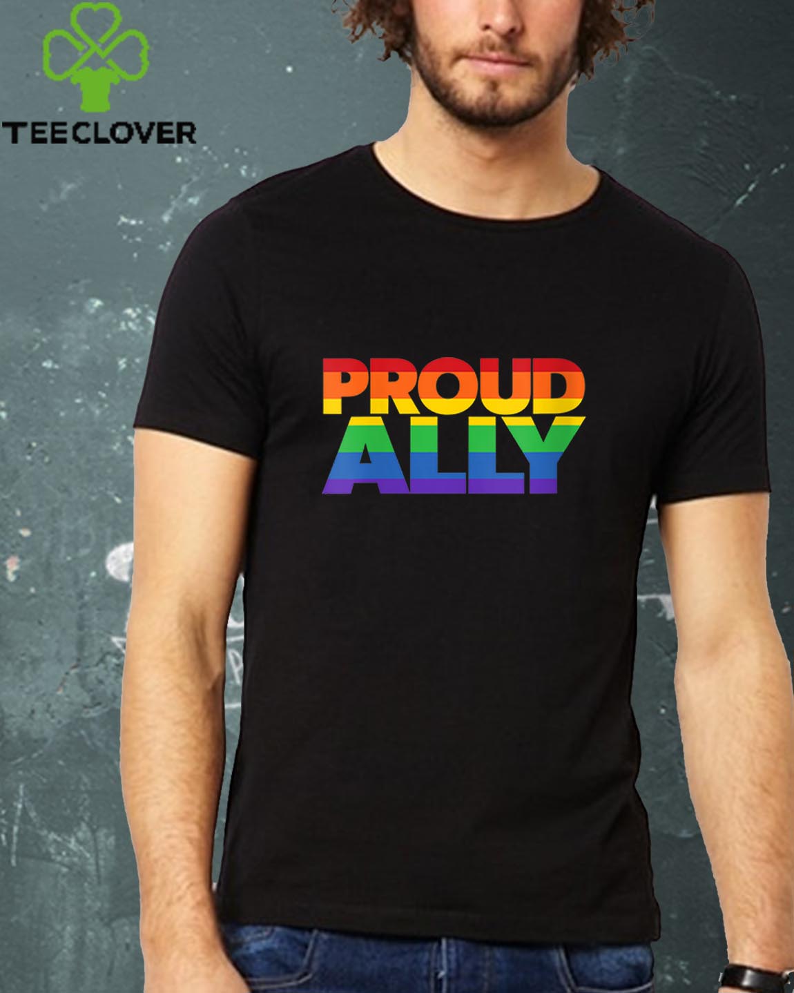 Womens Proud Ally Gay Pride LGBTWomens Proud Ally Gay Pride LGBT Friends Proud Ally V Friends Proud Ally V-Neck