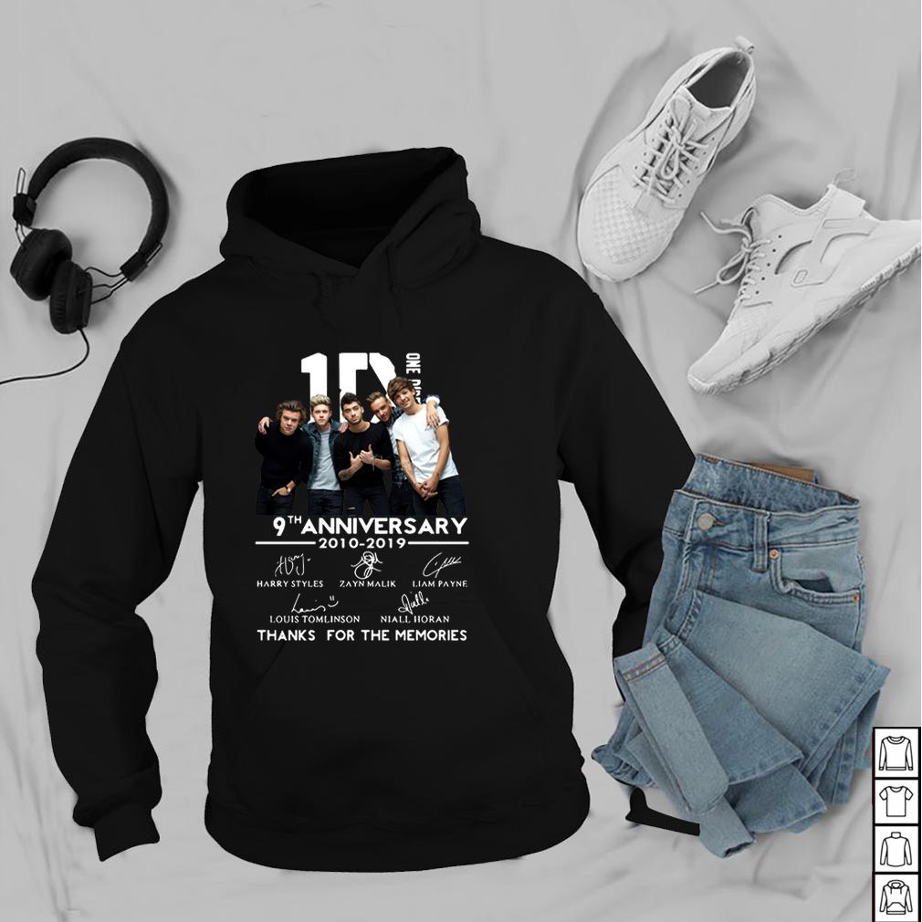 9th Anniversary One Direction 2010-2019 signatures hoodie, sweater, longsleeve, shirt v-neck, t-shirt