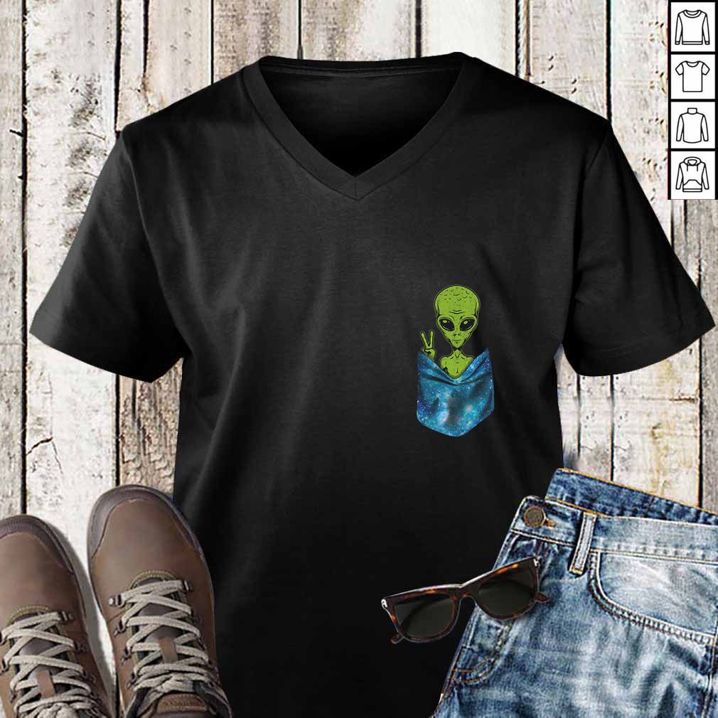 Alien in a pocket shirt