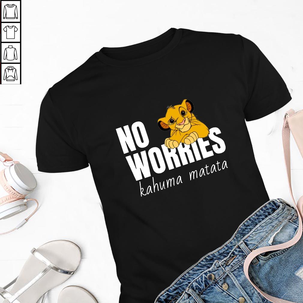 Disney Lion King Classic No Worries Simba Funny T-Shirt