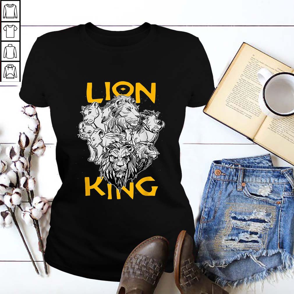 Disney The Lion King Live Action Stacked Group Shot Portrait T Shirt