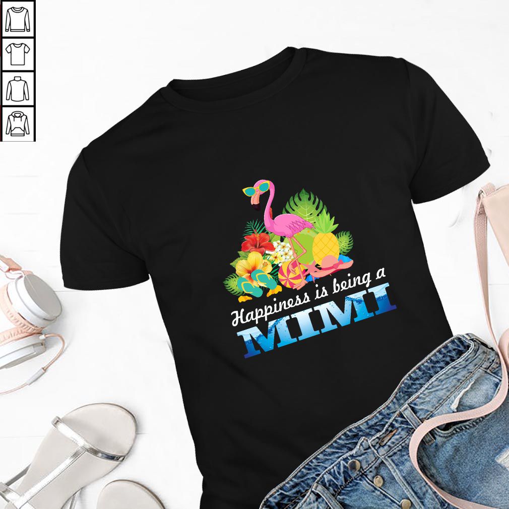 Happiness Is Being Mimi Flamingo Summer T-Shirt