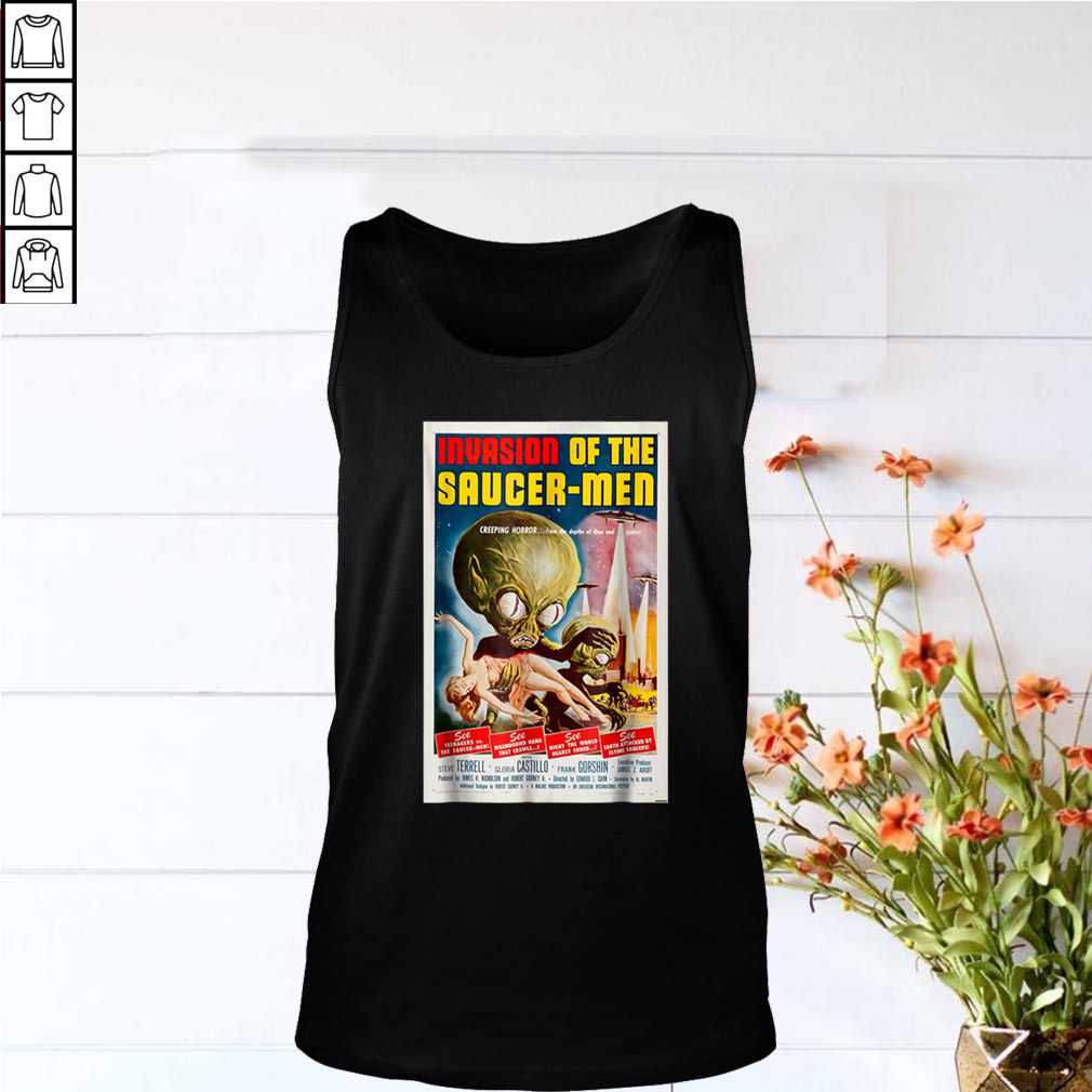 Invasion Of The Saucer Vintage Alien Movie shirt
