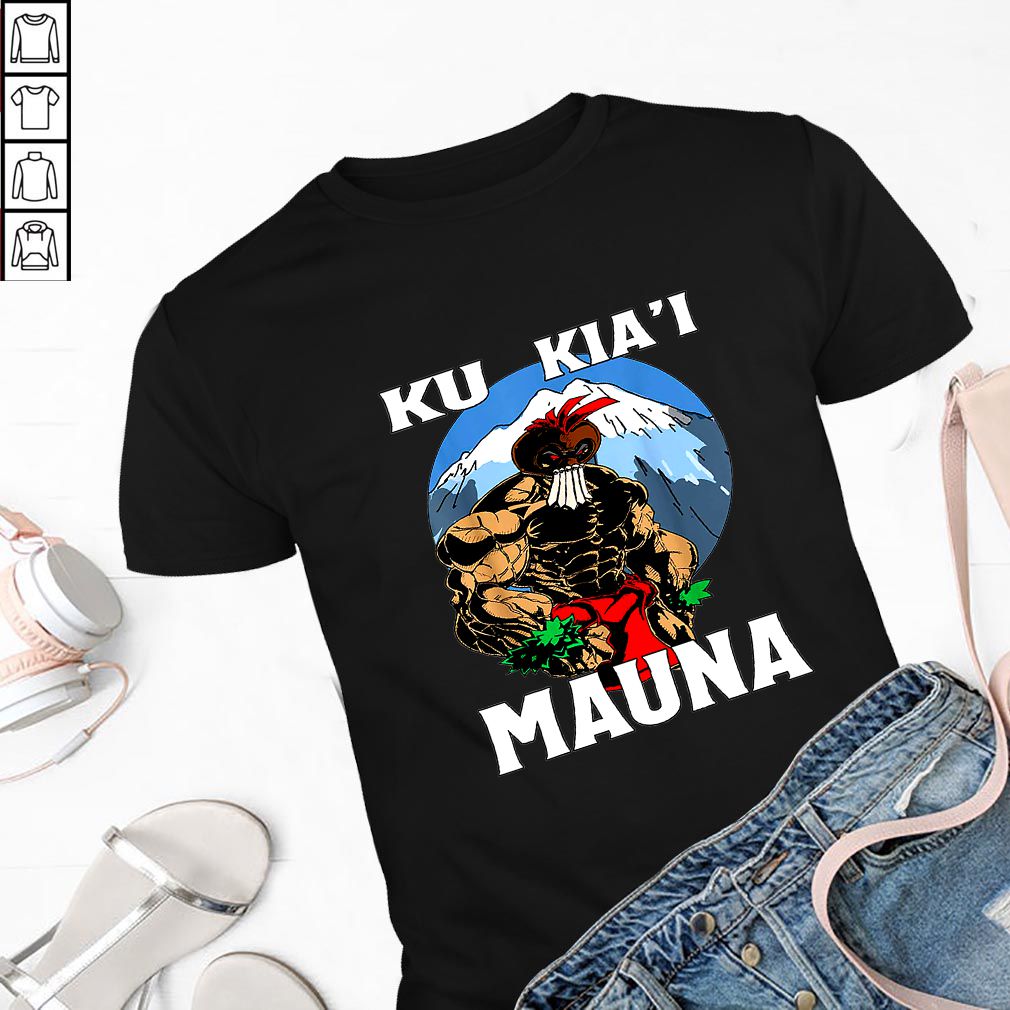Ku Kia'i Mauna Hawaii Warrior Protest Rally T-Shirt T-Shirt
