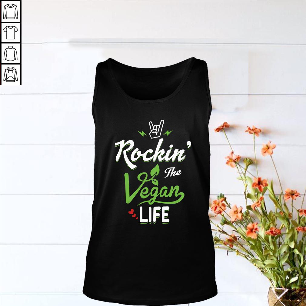 Rockin' The Vegan Life Vegan Gift T-Shirt