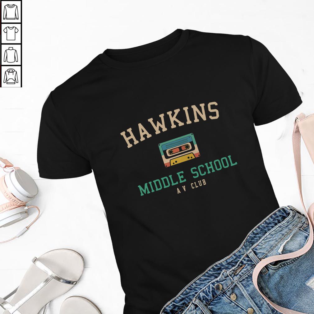 Stranger Things Cassette Hawkins middle school shirt