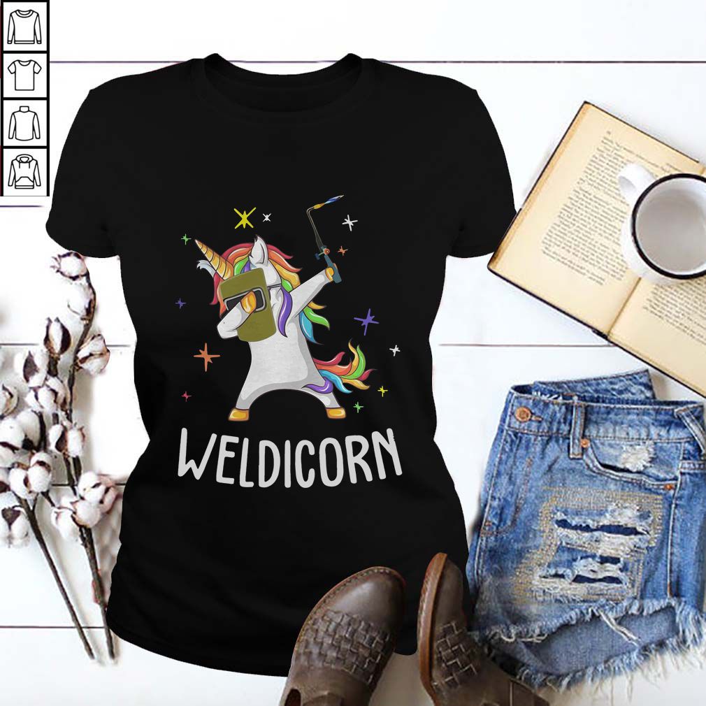 Unicorn Dabbing Weldicorn shirt