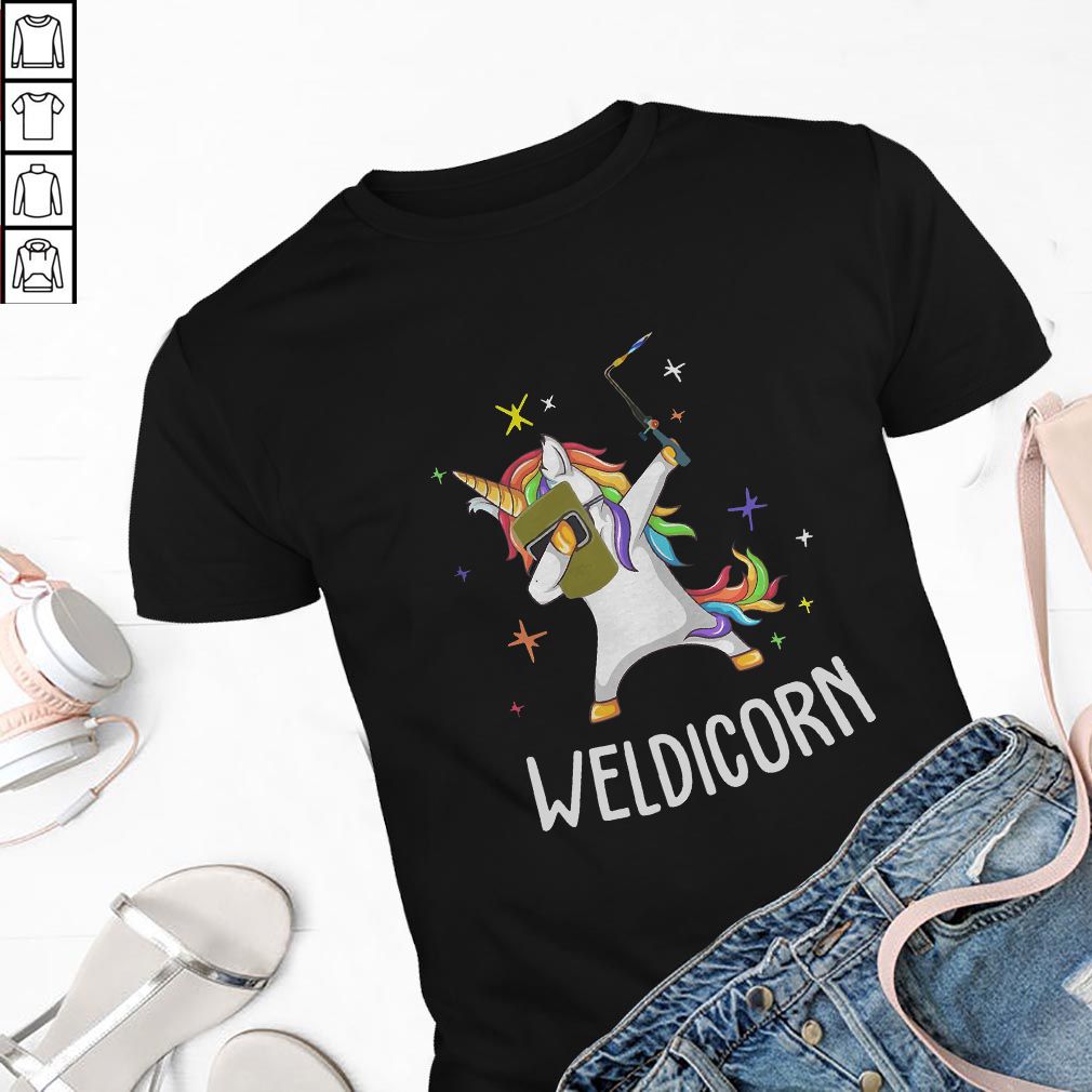 Unicorn Dabbing Weldicorn shirt