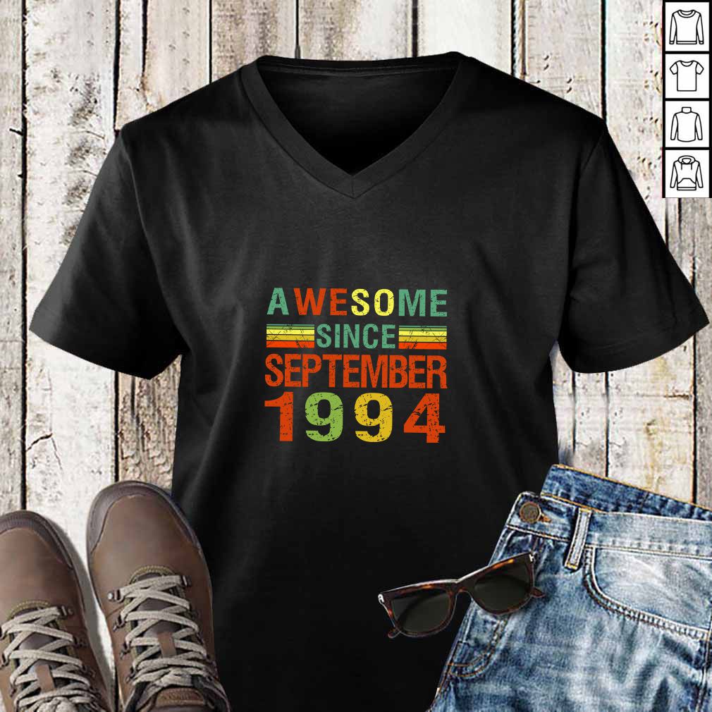 Awesome Since September 1994 25th Birthday Gift 25 Yrs Old T Shirt 3