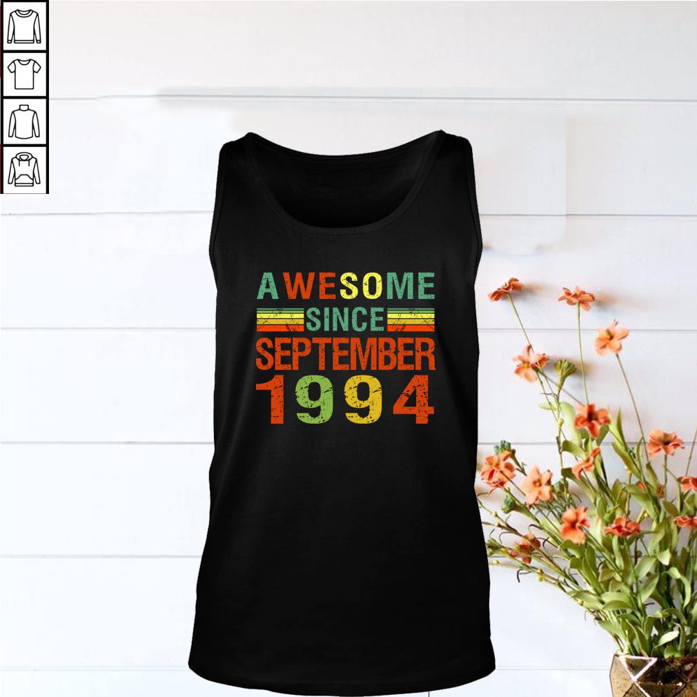 Awesome Since September 1994 25th Birthday Gift 25 Yrs Old T Shirt 5
