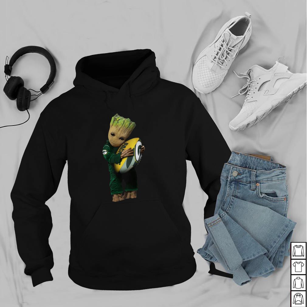 Baby Groot hugging Green Bay Packers hoodie, sweater, longsleeve, shirt v-neck, t-shirt