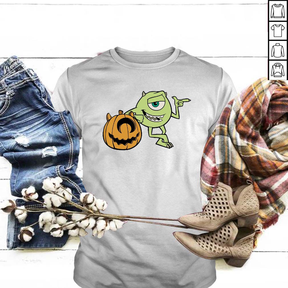 Disney Pixar Monster Inc Mike Halloween Pumpkin T hoodie, sweater, longsleeve, shirt v-neck, t-shirt