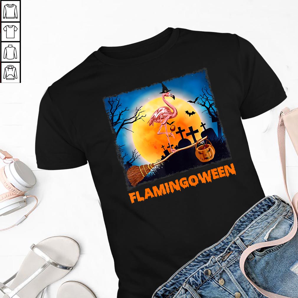 Flamingoween Funny Flamingos Halloween Shirt