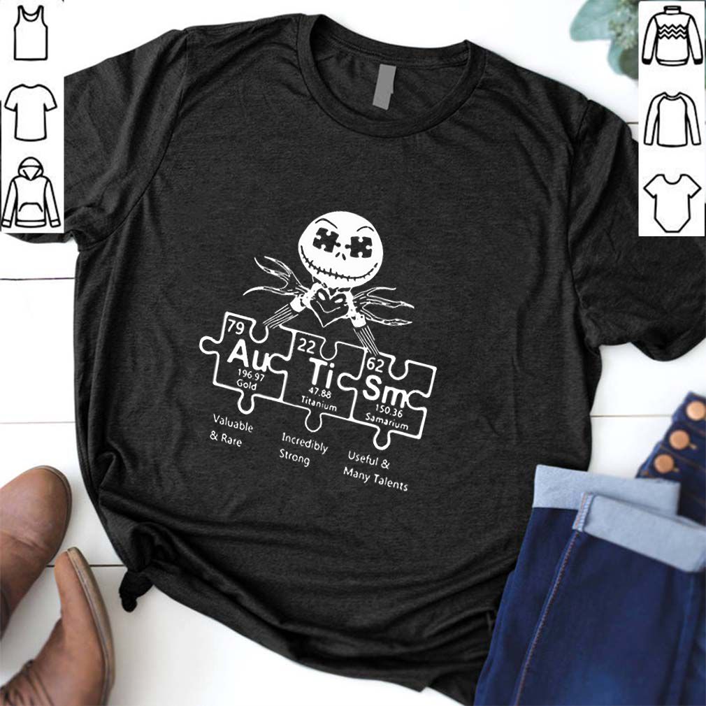Autism Jack Skellington periodic table hoodie, sweater, longsleeve, shirt v-neck, t-shirt