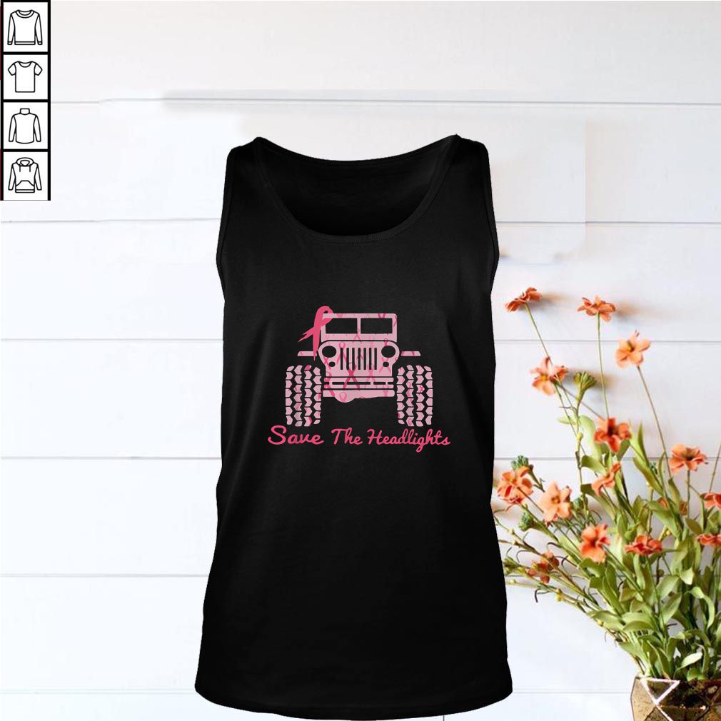 Breast Cancer Jeep save the headlights hoodie, sweater, longsleeve, shirt v-neck, t-shirt
