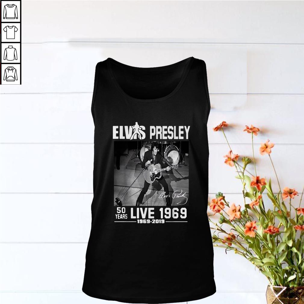 Elvis Presley 50 years live 1969 2019 signature hoodie, sweater, longsleeve, shirt v-neck, t-shirt
