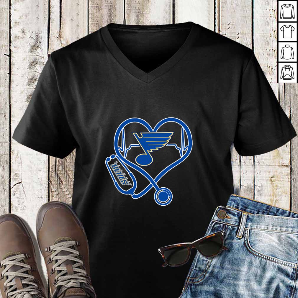 Heartbeat Nurse love St. Louis Blues hoodie, sweater, longsleeve, shirt v-neck, t-shirt