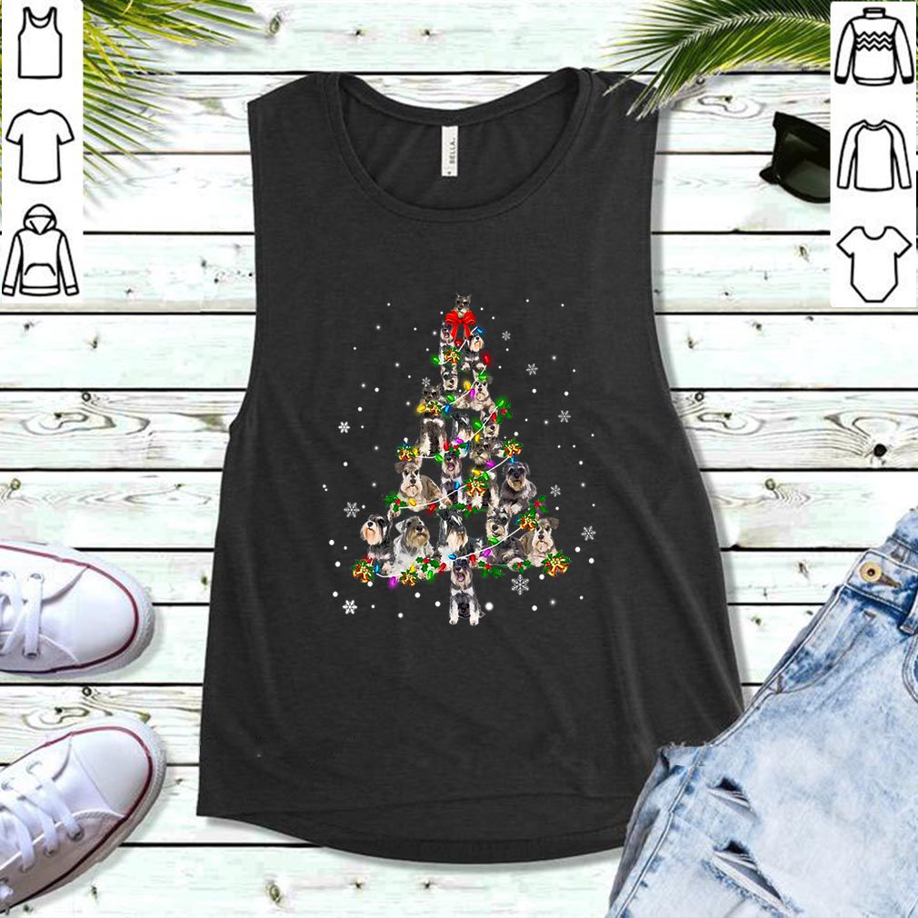 Miniature Schnauzer Christmas Tree T-Shirt