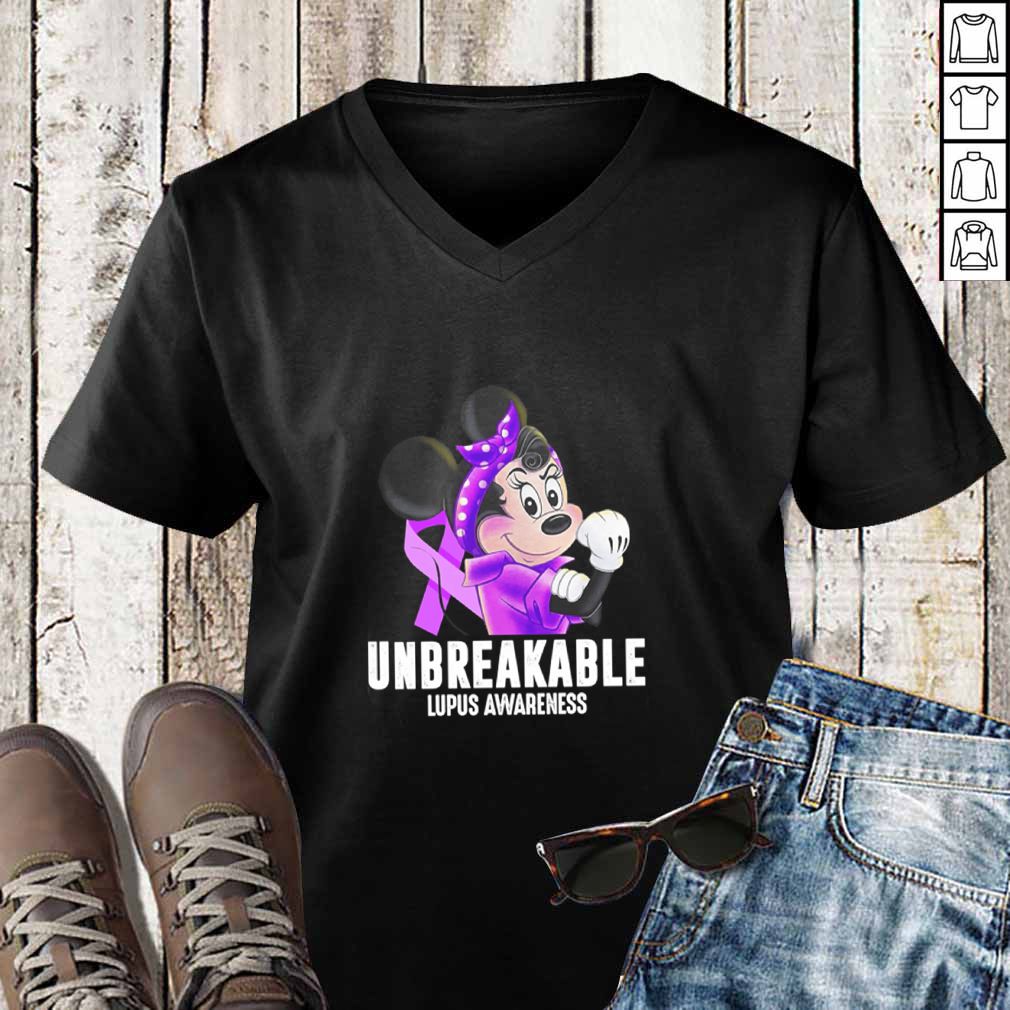 Minnie mouse unbreakable lupus awareness hoodie, sweater, longsleeve, shirt v-neck, t-shirt