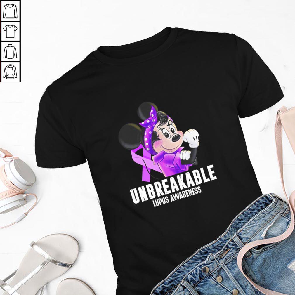 Minnie mouse unbreakable lupus awareness hoodie, sweater, longsleeve, shirt v-neck, t-shirt