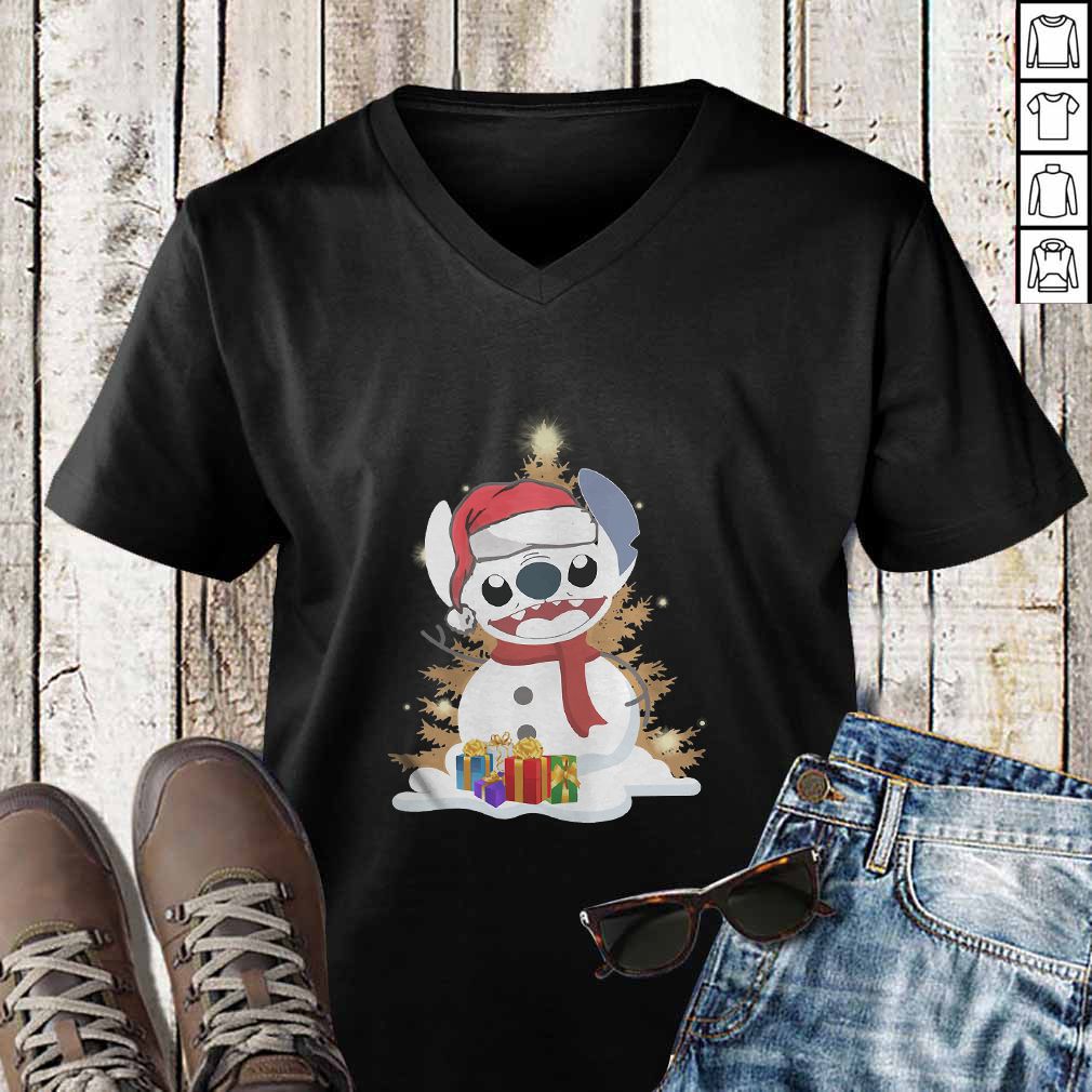 Santa Stitch Make Snowman Christmas Sweater Shirt