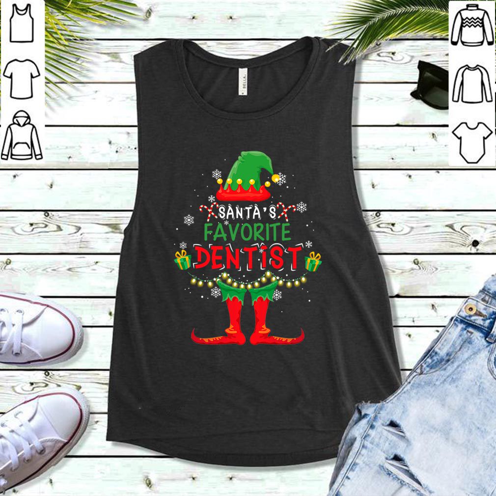 Santa's Favorite Dentist Christmas Holiday Gift T-Shirt