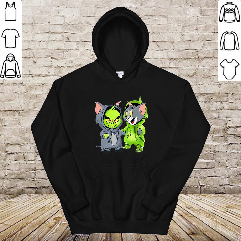 Baby Grinch and Tom hoodie, sweater, longsleeve, shirt v-neck, t-shirt 4