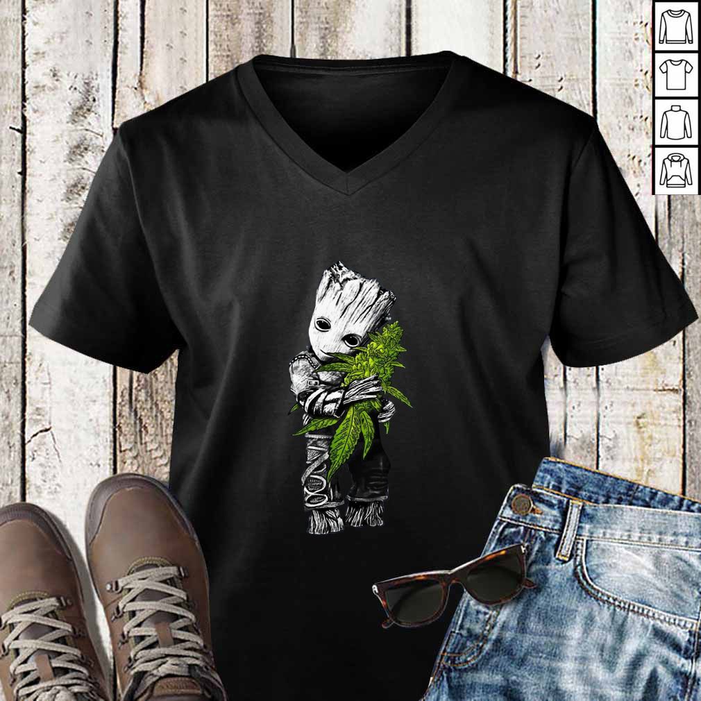 Baby Groot Hug Cannabis Marijuana Shirt