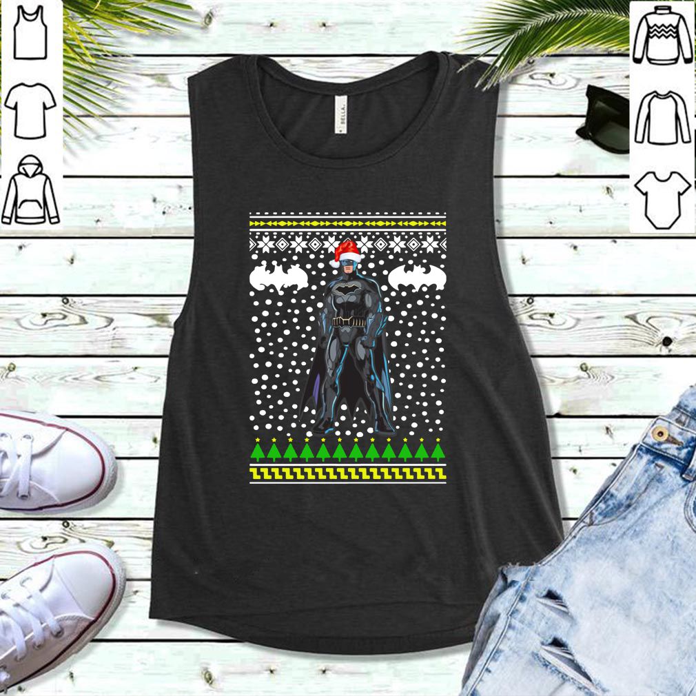 Batman Santa Hat Ugly Christmas Shirt