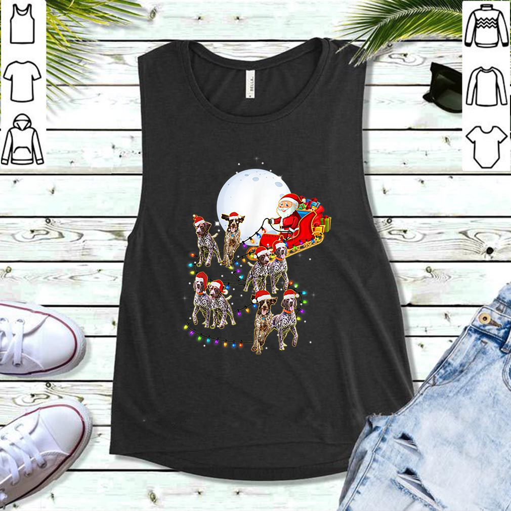 Beautiful German Shorthaired Pointer Christmas Reindeer Lights Gifts hoodie, sweater, longsleeve, shirt v-neck, t-shirt