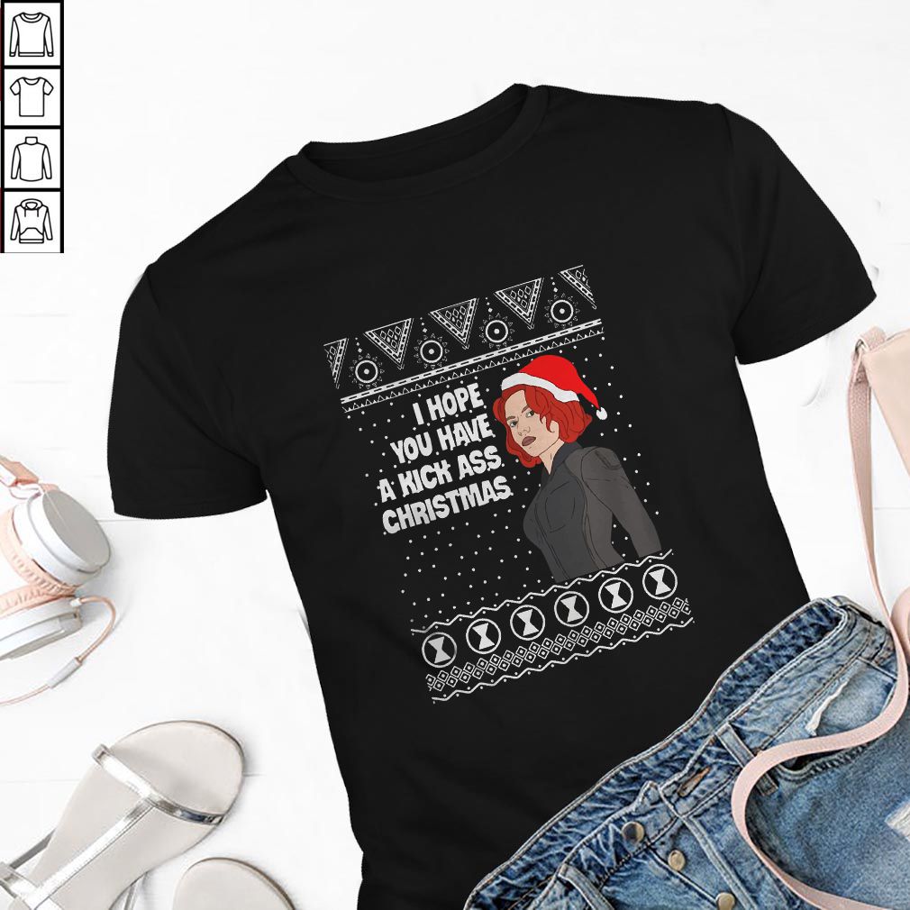 Black Widow I Hope You Have A Kick Ass Christmas Shirt