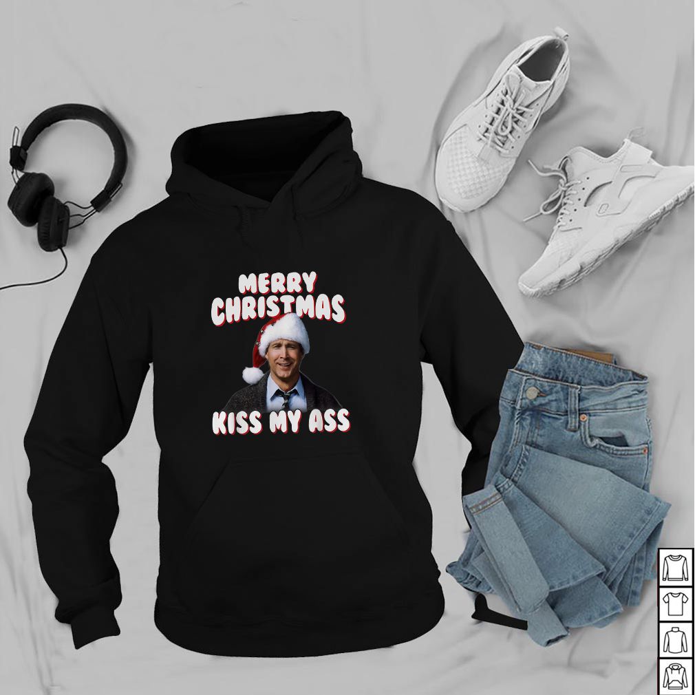 Clark Griswold Christmas vacation Merry Christmas kiss my ass hoodie, sweater, longsleeve, shirt v-neck, t-shirt