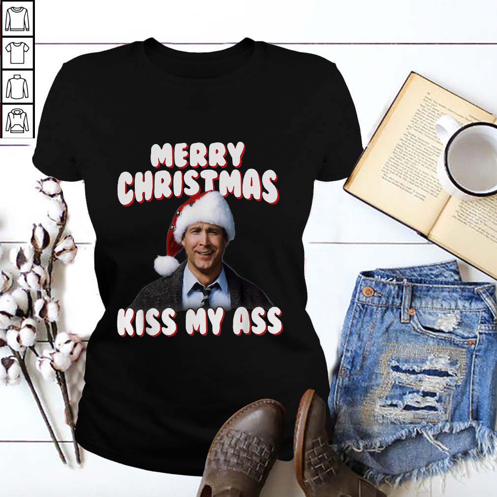 Clark Griswold Christmas vacation Merry Christmas kiss my ass hoodie, sweater, longsleeve, shirt v-neck, t-shirt