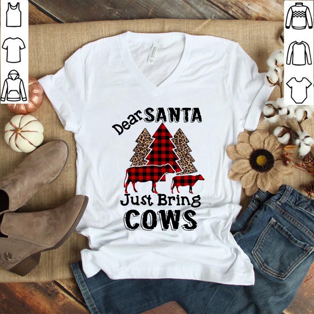 Dear Santa just bring cows Christmas tree hoodie, sweater, longsleeve, shirt v-neck, t-shirt