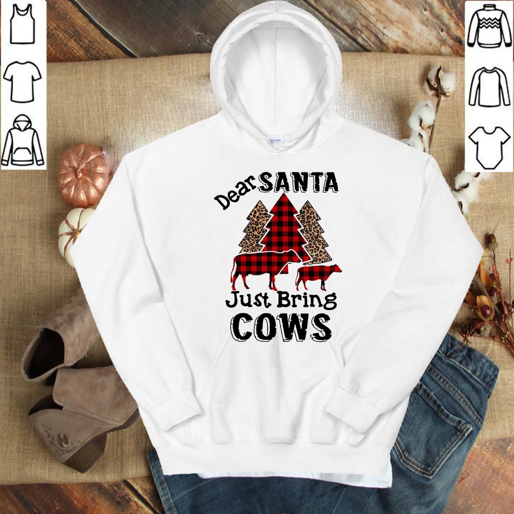 Dear Santa just bring cows Christmas tree hoodie, sweater, longsleeve, shirt v-neck, t-shirt