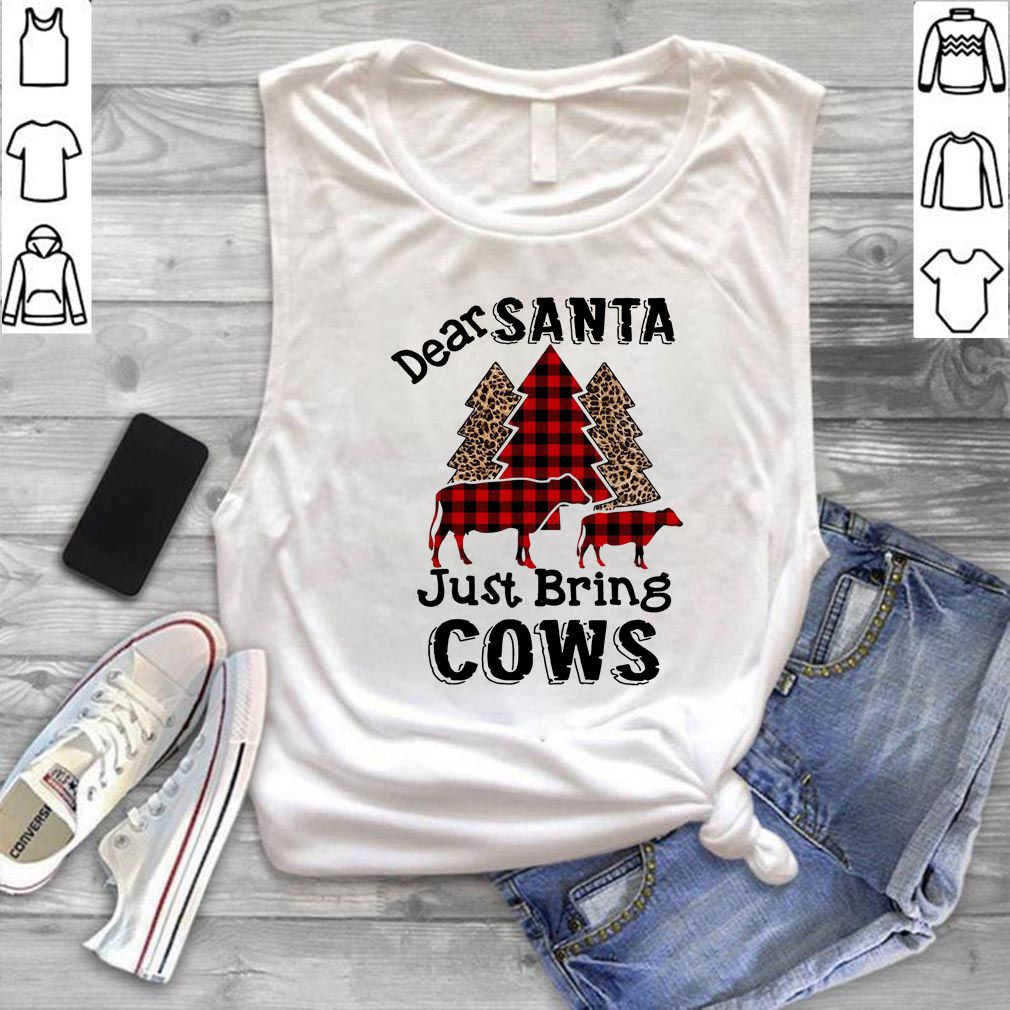 Dear Santa just bring cows Christmas tree hoodie, sweater, longsleeve, shirt v-neck, t-shirt