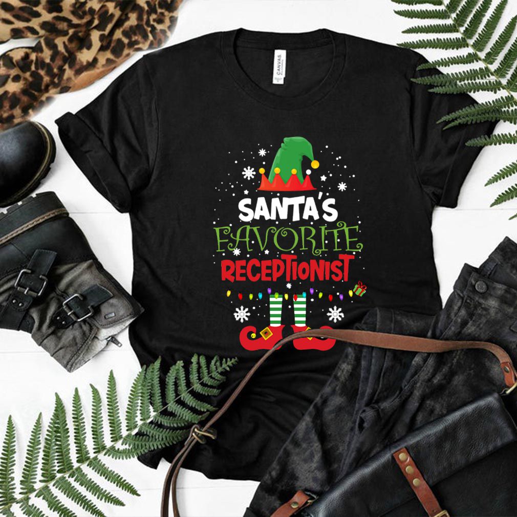 Elf Santa’s favorite receptionist hoodie, sweater, longsleeve, shirt v-neck, t-shirt