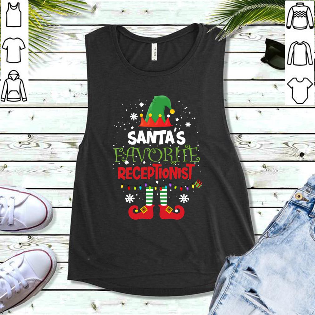 Elf Santa’s favorite receptionist hoodie, sweater, longsleeve, shirt v-neck, t-shirt