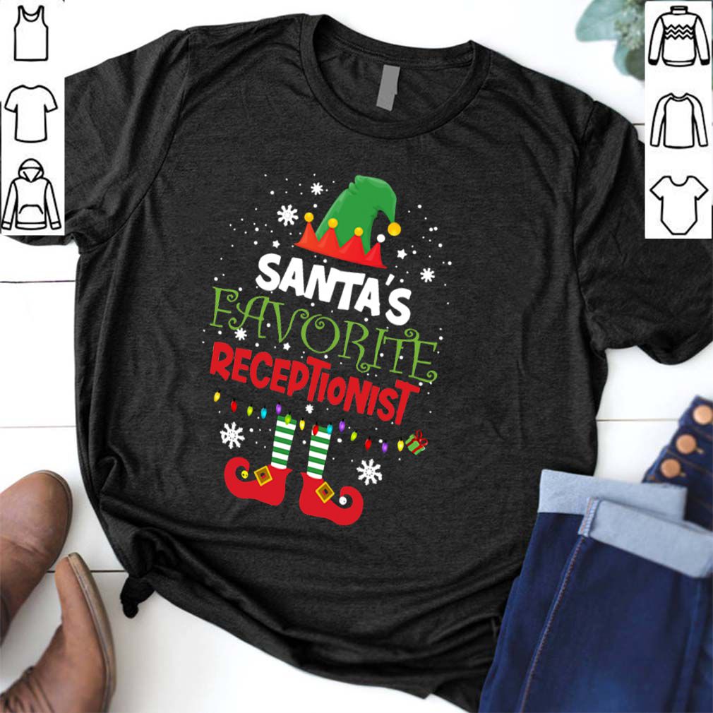 Elf Santa’s favorite receptionist hoodie, sweater, longsleeve, shirt v-neck, t-shirt