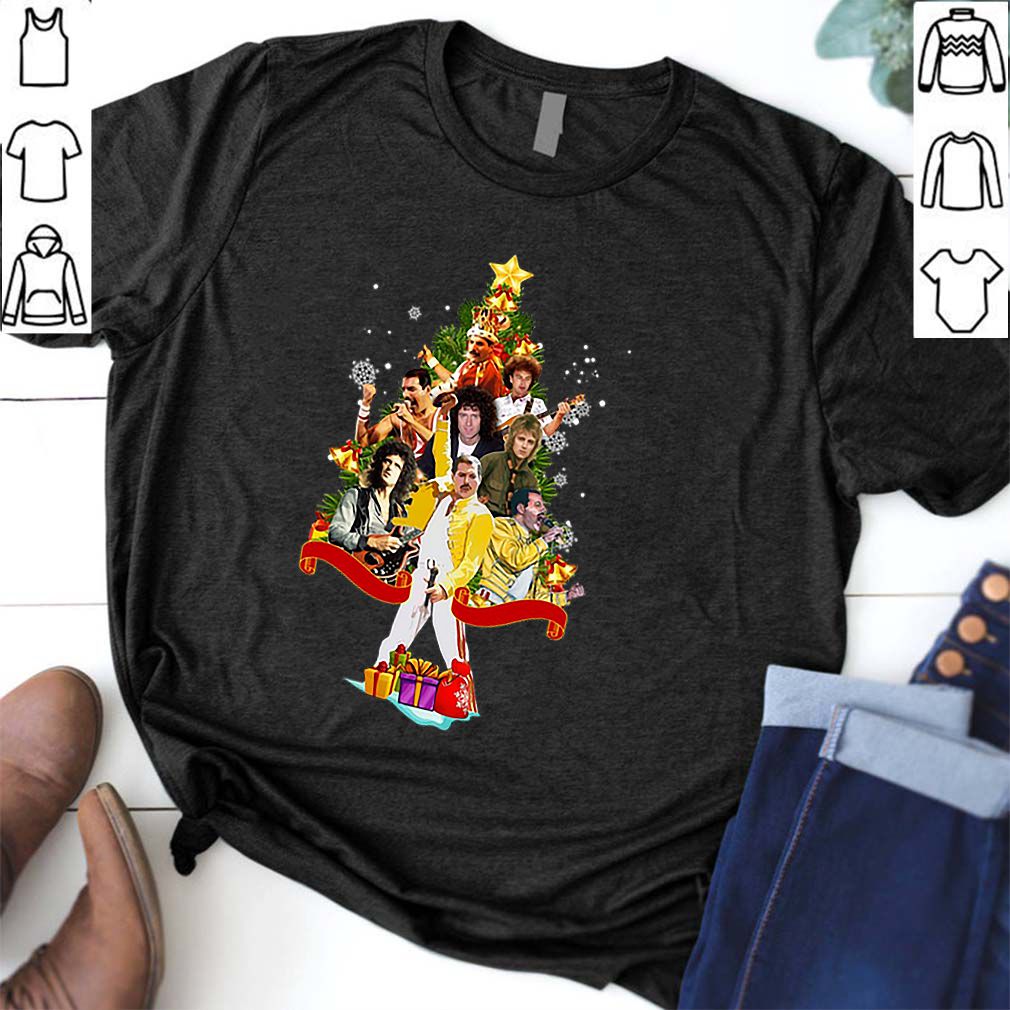 Freddie Mercury Queen Merry Christmas tree hoodie, sweater, longsleeve, shirt v-neck, t-shirt 6