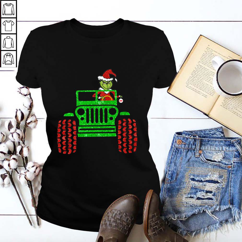 Grinch Jeep Christmas T-Shirt