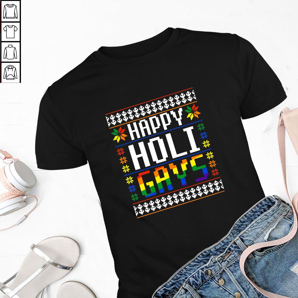 Happy Holi Gays Christmas LGBT Shirt