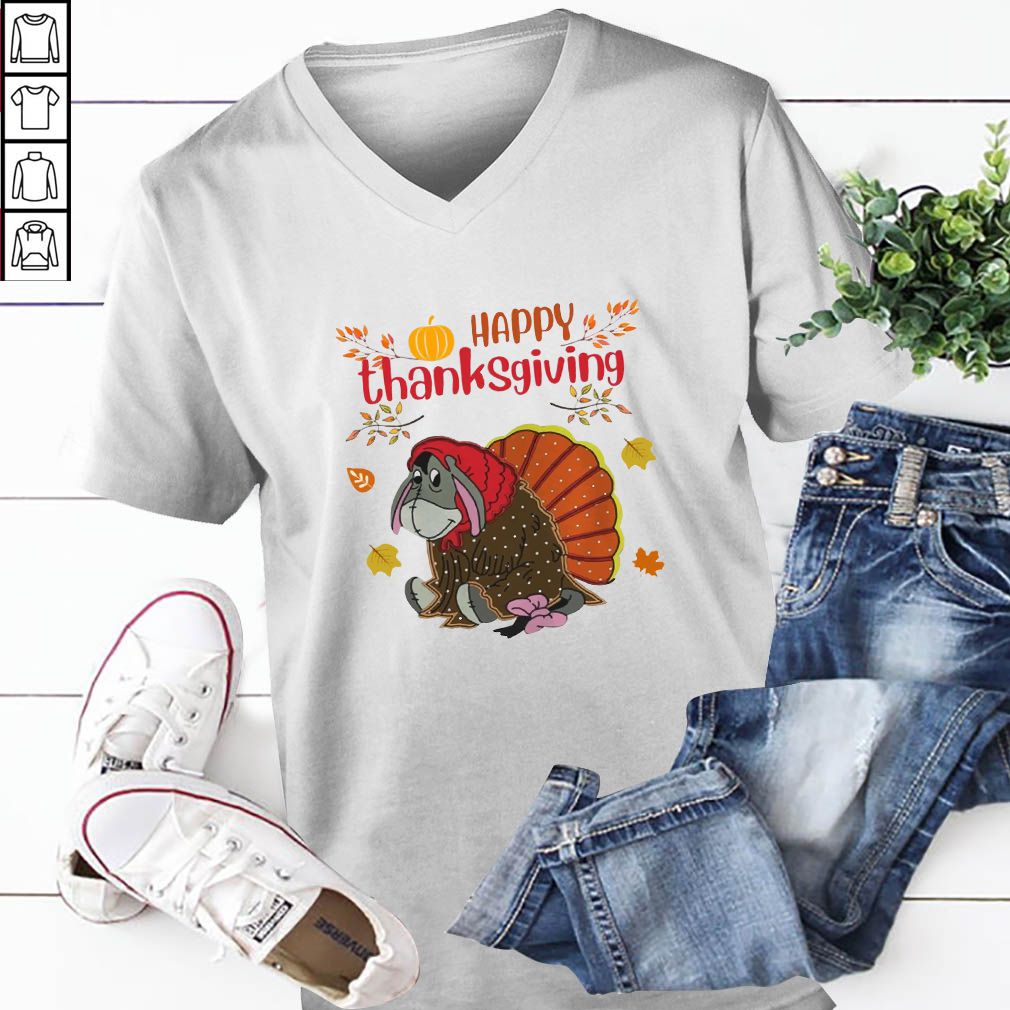 Happy Thanksgiving Eeyore In Turkey Costume Shirt