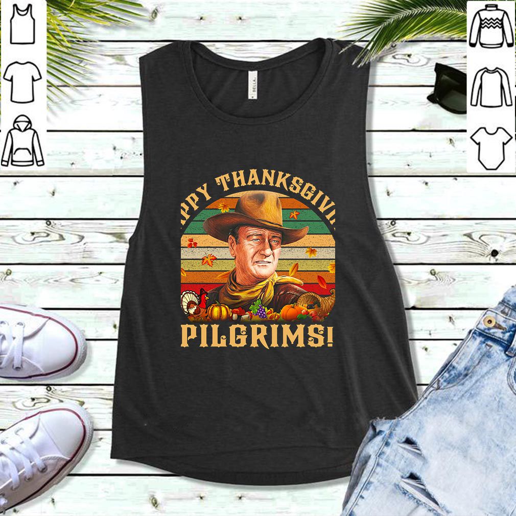 Happy Thanksgiving Pilgrims John Wayne Vintage hoodie, sweater, longsleeve, shirt v-neck, t-shirt 5