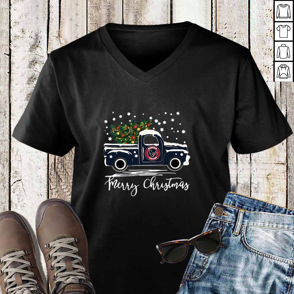 Houston Texans pickup truck Merry Christmas hoodie, sweater, longsleeve, shirt v-neck, t-shirt