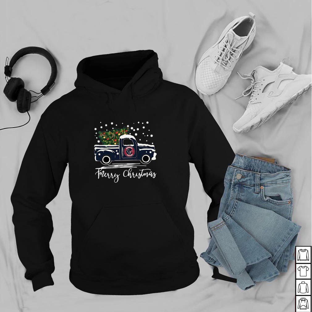 Houston Texans pickup truck Merry Christmas hoodie, sweater, longsleeve, shirt v-neck, t-shirt