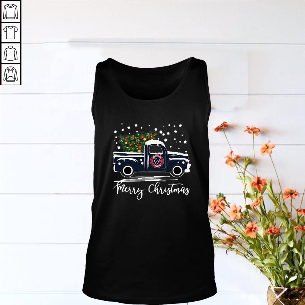 Houston Texans pickup truck Merry Christmas hoodie, sweater, longsleeve, shirt v-neck, t-shirt