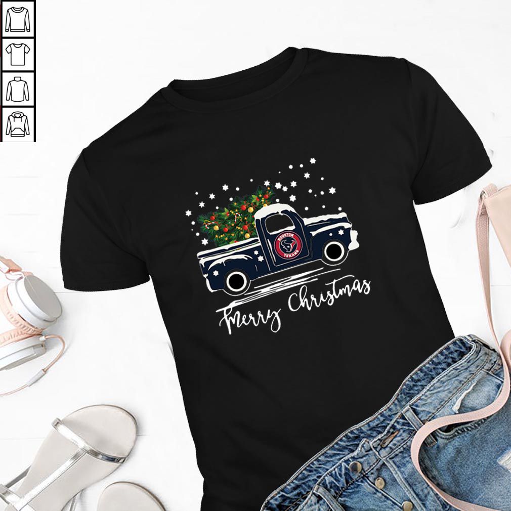 Houston Texans pickup truck Merry Christmas hoodie, sweater, longsleeve, shirt v-neck, t-shirt