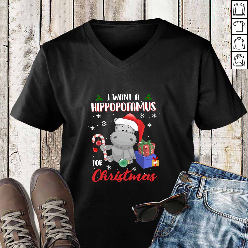 I Want A Hippopotamus For Christmas hoodie, sweater, longsleeve, shirt v-neck, t-shirt