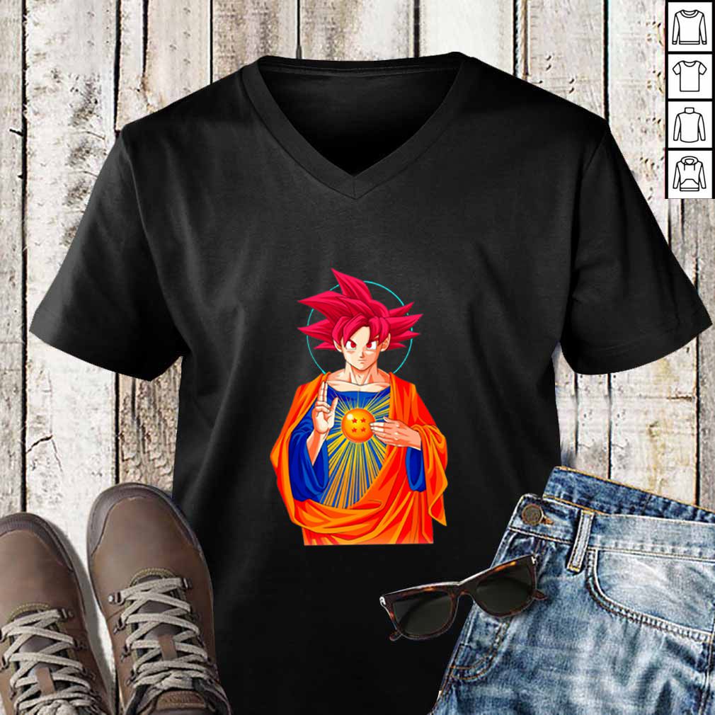 Jesus Mashup Son Goku Super Saiyan God hoodie, sweater, longsleeve, shirt v-neck, t-shirt